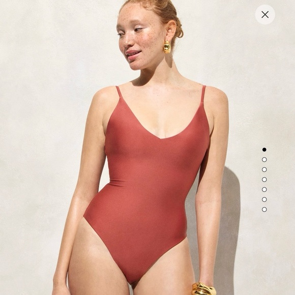 J. Crew Other - J. Crew - Lana One-Piece in Classic Sculpt Swimsuit Sz 8 Carolina Clay NWT C1367